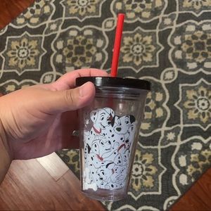Disney 101 Dalmatians tumbler w/ straw